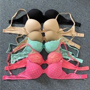 Lot of 6 Size 34B bras (5 Aerie, 1 So)